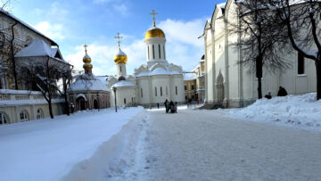 Троице-Сергиева лавра зимой Сергиев Посад